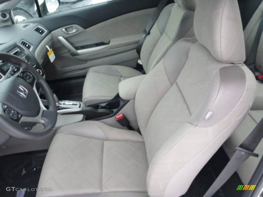 Gray Interior 2013 Honda Civic LX Coupe Photo #76848585