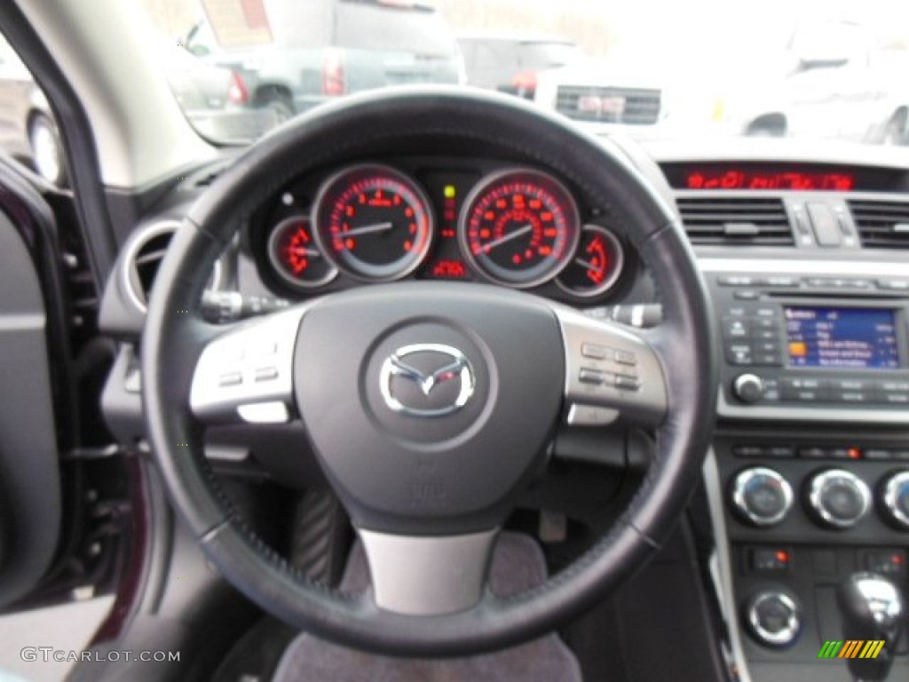 2010 MAZDA6 s Grand Touring Sedan - Black Cherry Metallic / Black photo #18