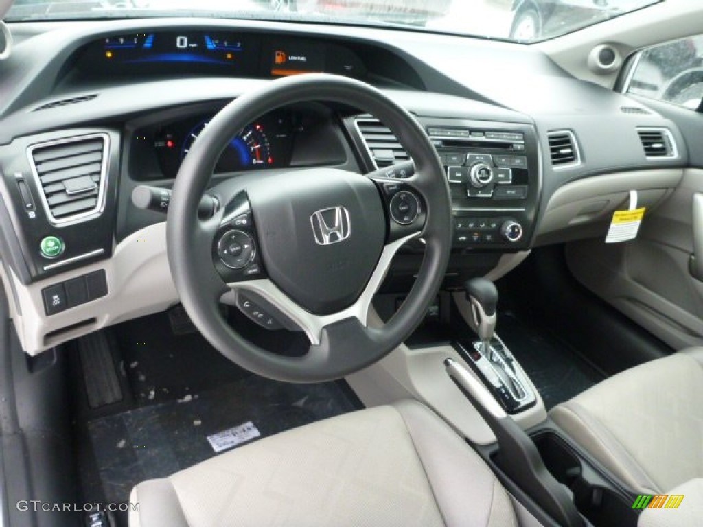 Gray Interior 2013 Honda Civic LX Coupe Photo #76848624