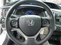 Gray 2013 Honda Civic LX Coupe Steering Wheel