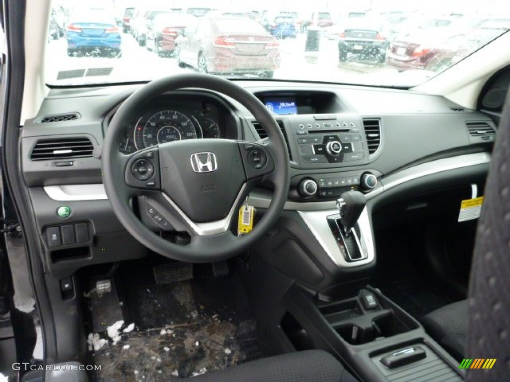 2013 CR-V EX AWD - Crystal Black Pearl / Black photo #12