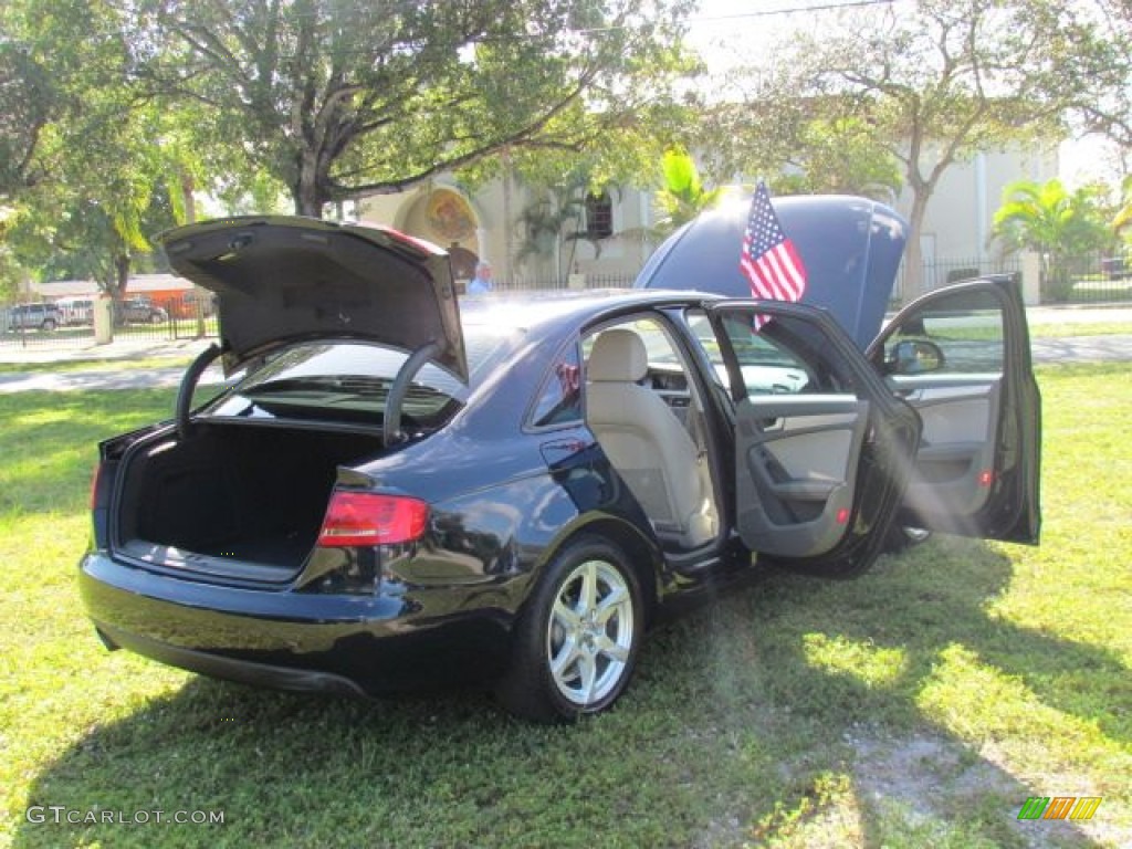 2009 A4 2.0T Premium quattro Sedan - Deep Sea Blue Pearl Effect / Light Grey photo #96