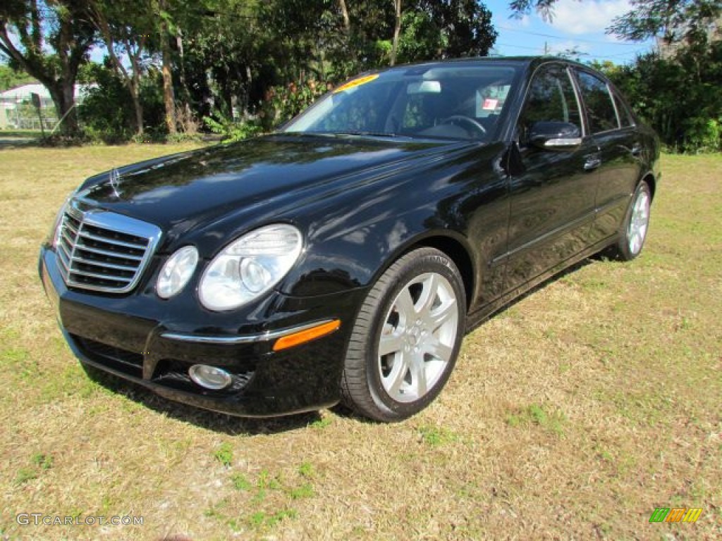 Black 2007 Mercedes-Benz E 350 Sedan Exterior Photo #76849528