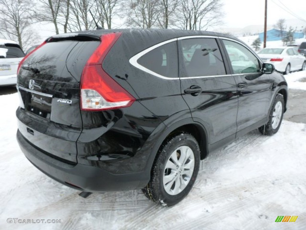 2013 CR-V EX AWD - Crystal Black Pearl / Black photo #4