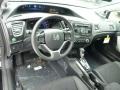 Black 2013 Honda Civic LX Coupe Interior Color
