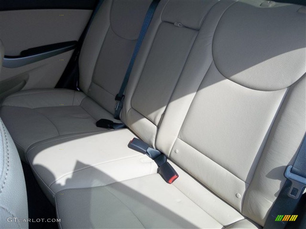 2013 Elantra Limited - Indigo Night / Beige photo #9