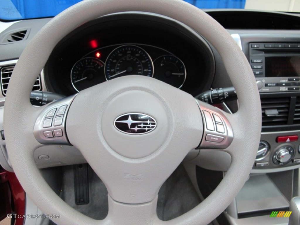 2010 Subaru Forester 2.5 X Premium Platinum Steering Wheel Photo #76850736