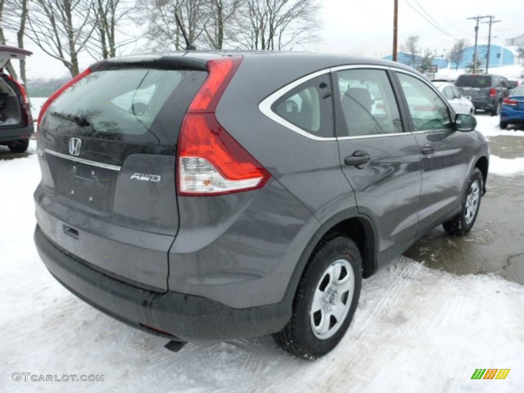 2013 CR-V LX AWD - Polished Metal Metallic / Gray photo #4