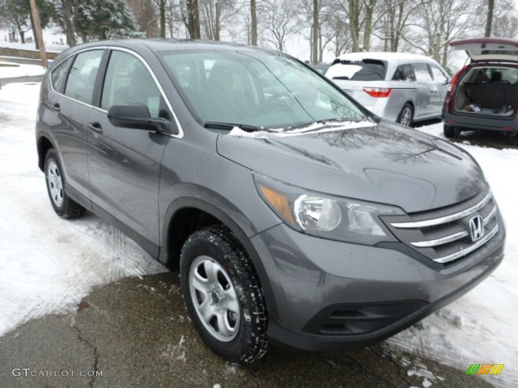 2013 CR-V LX AWD - Polished Metal Metallic / Gray photo #6