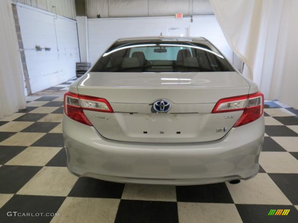 2013 Camry Hybrid XLE - Classic Silver Metallic / Light Gray photo #21