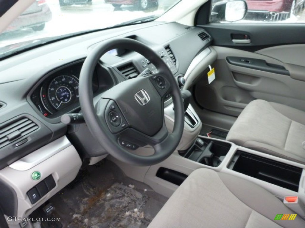 2013 CR-V LX AWD - Polished Metal Metallic / Gray photo #15