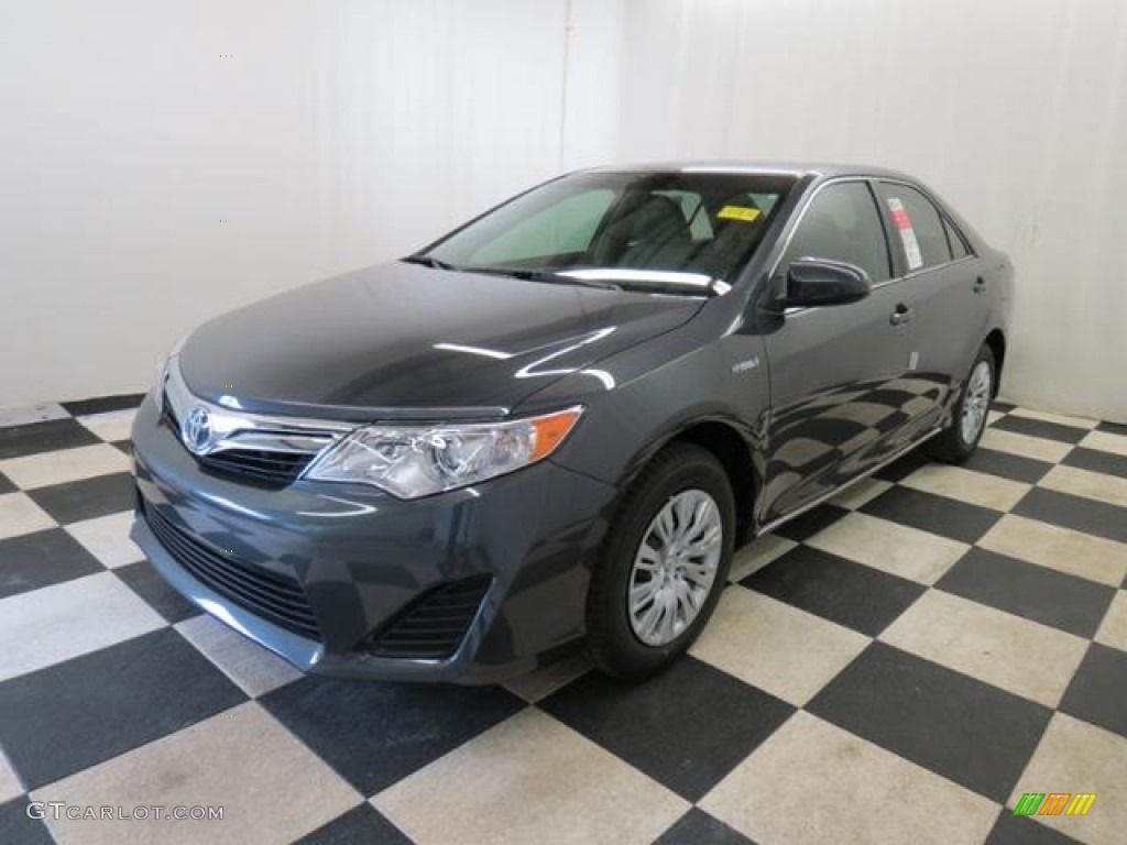 2013 Camry Hybrid LE - Magnetic Gray Metallic / Light Gray photo #3