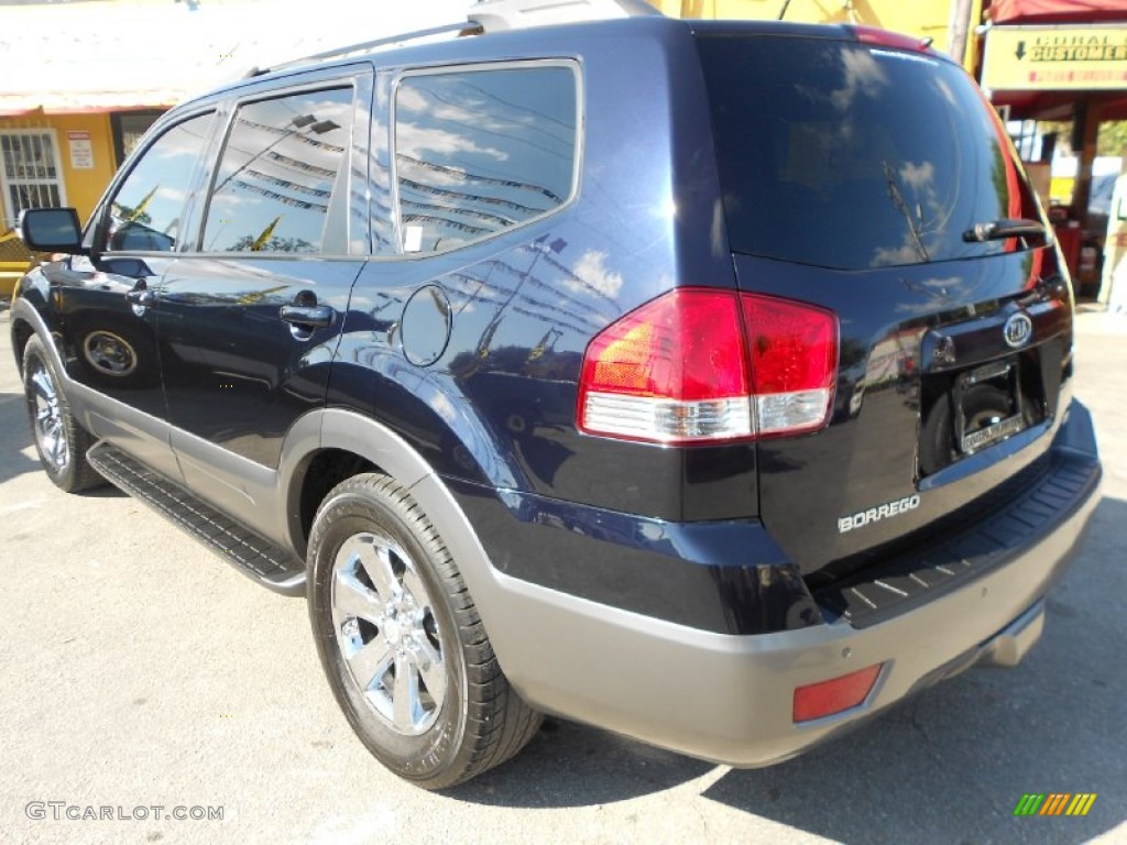 Midnite Blue 2009 Kia Borrego EX V6 Exterior Photo #76851714