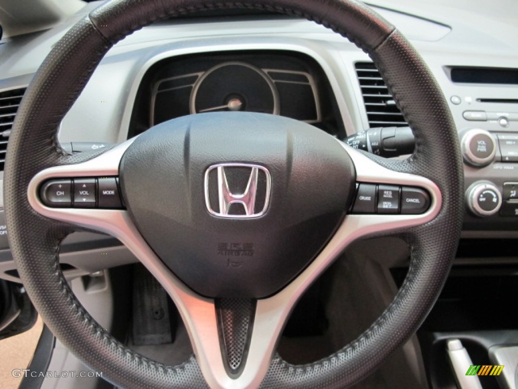 2010 Honda Civic EX-L Sedan Gray Steering Wheel Photo #76852719