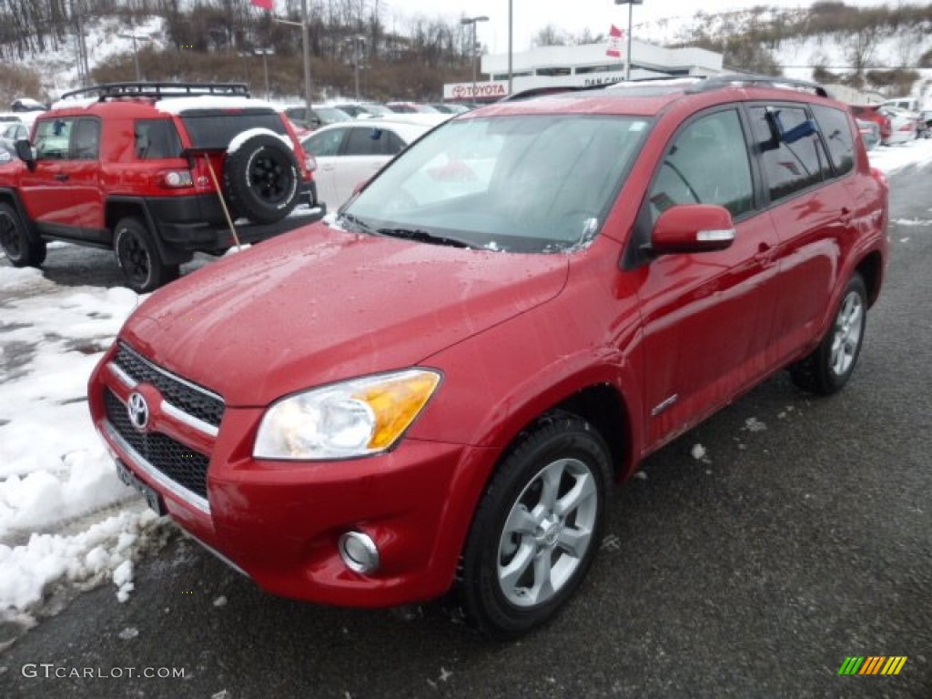 2011 RAV4 Limited 4WD - Barcelona Red Metallic / Sand Beige photo #2