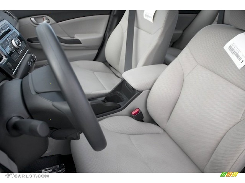Gray Interior 2013 Honda Civic LX Sedan Photo #76853739