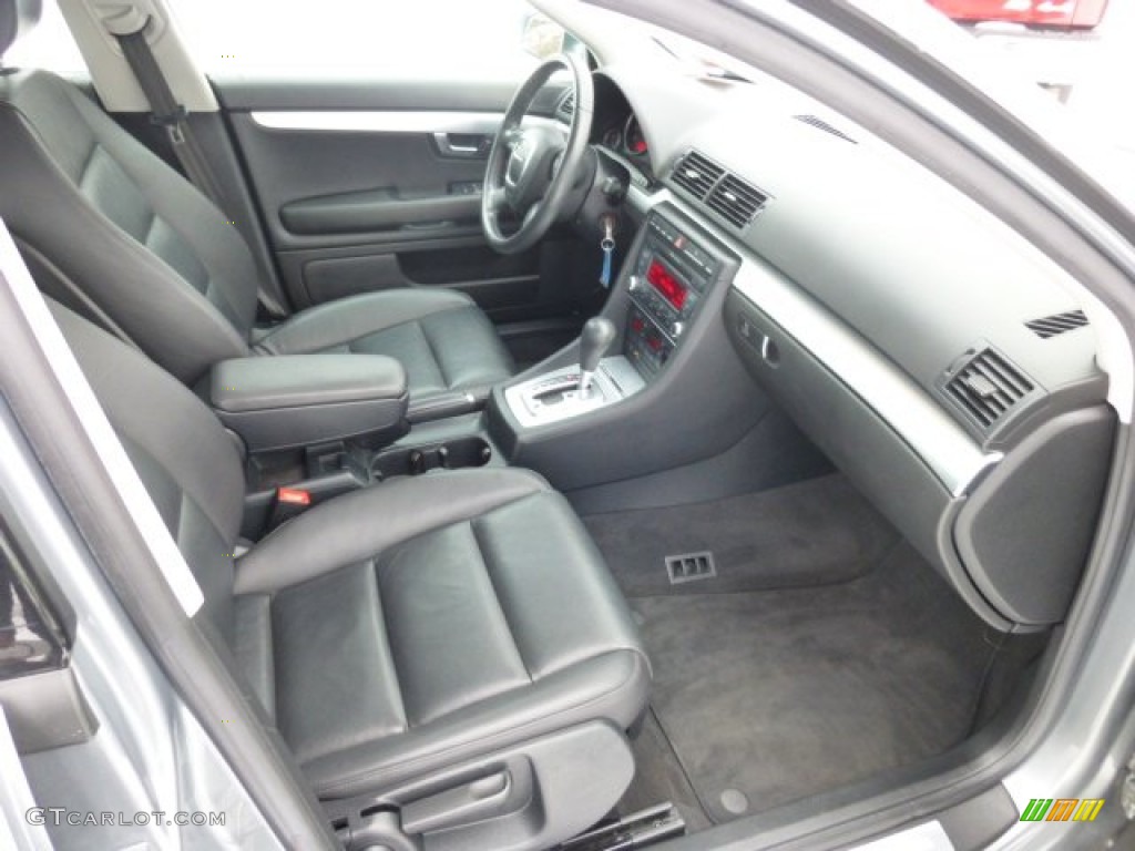 Ebony Interior 2007 Audi A4 2.0T quattro Sedan Photo #76854294
