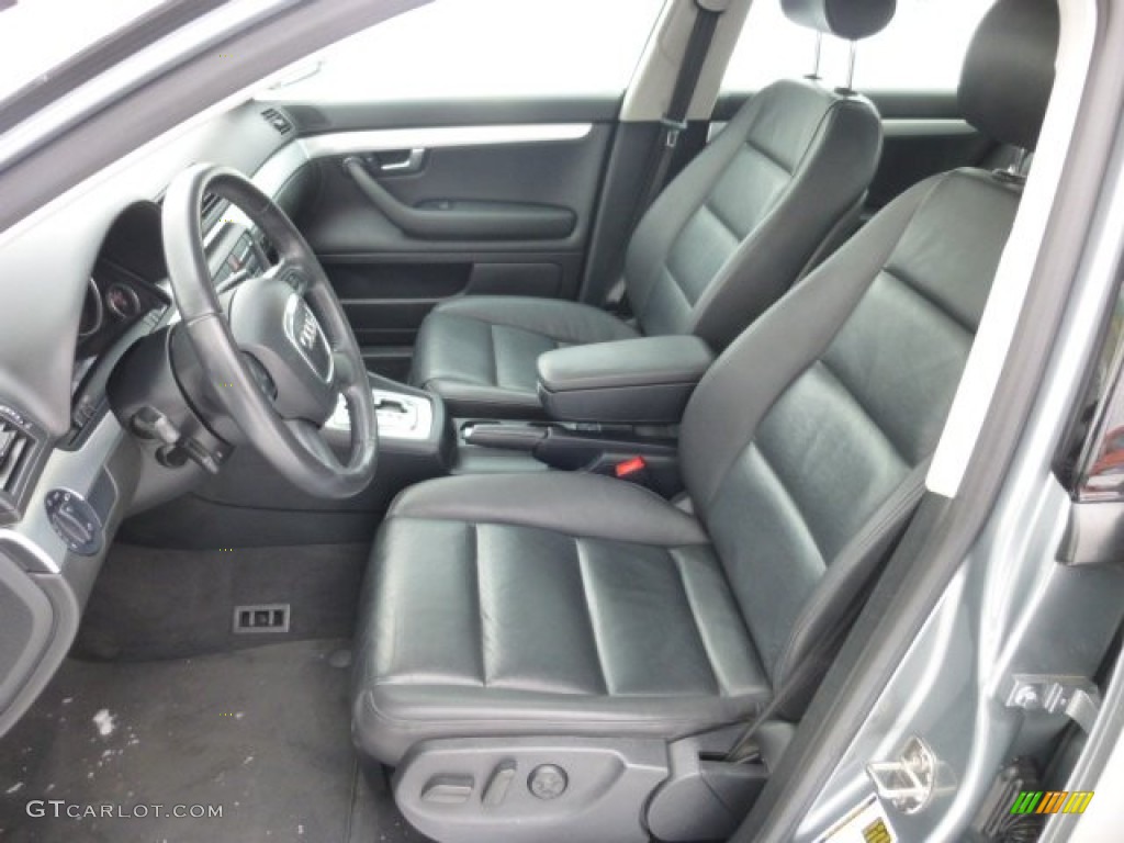 Ebony Interior 2007 Audi A4 2.0T quattro Sedan Photo #76854351