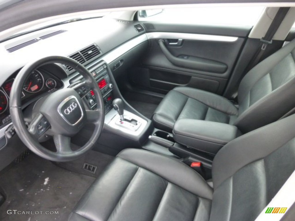 Ebony Interior 2007 Audi A4 2.0T quattro Sedan Photo #76854363