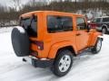 2012 Crush Orange Jeep Wrangler Sahara 4x4  photo #7
