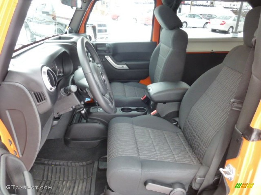 Black Interior 2012 Jeep Wrangler Sahara 4x4 Photo #76854630