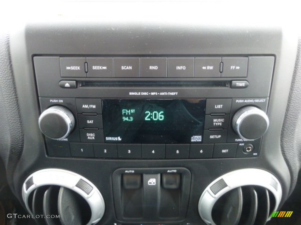 2012 Jeep Wrangler Sahara 4x4 Audio System Photo #76854679