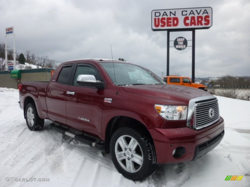 2010 Tundra Limited Double Cab 4x4 - Salsa Red Pearl / Graphite Gray photo #1