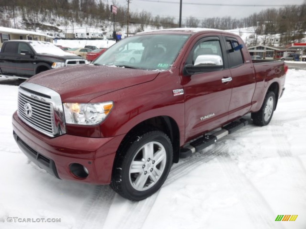 2010 Tundra Limited Double Cab 4x4 - Salsa Red Pearl / Graphite Gray photo #2