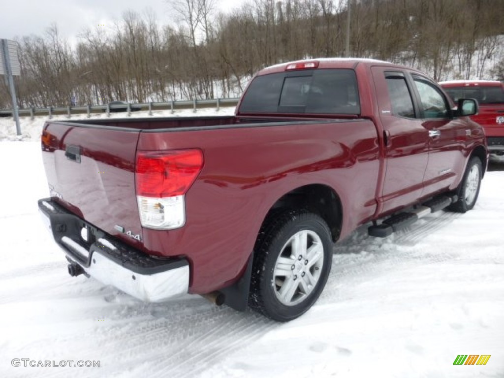 2010 Tundra Limited Double Cab 4x4 - Salsa Red Pearl / Graphite Gray photo #5