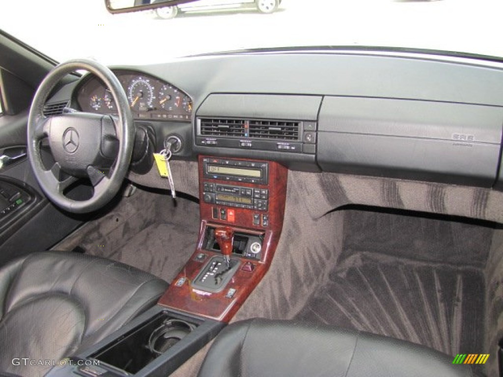 1997 Mercedes-Benz SL 500 Roadster Black Dashboard Photo #76855098