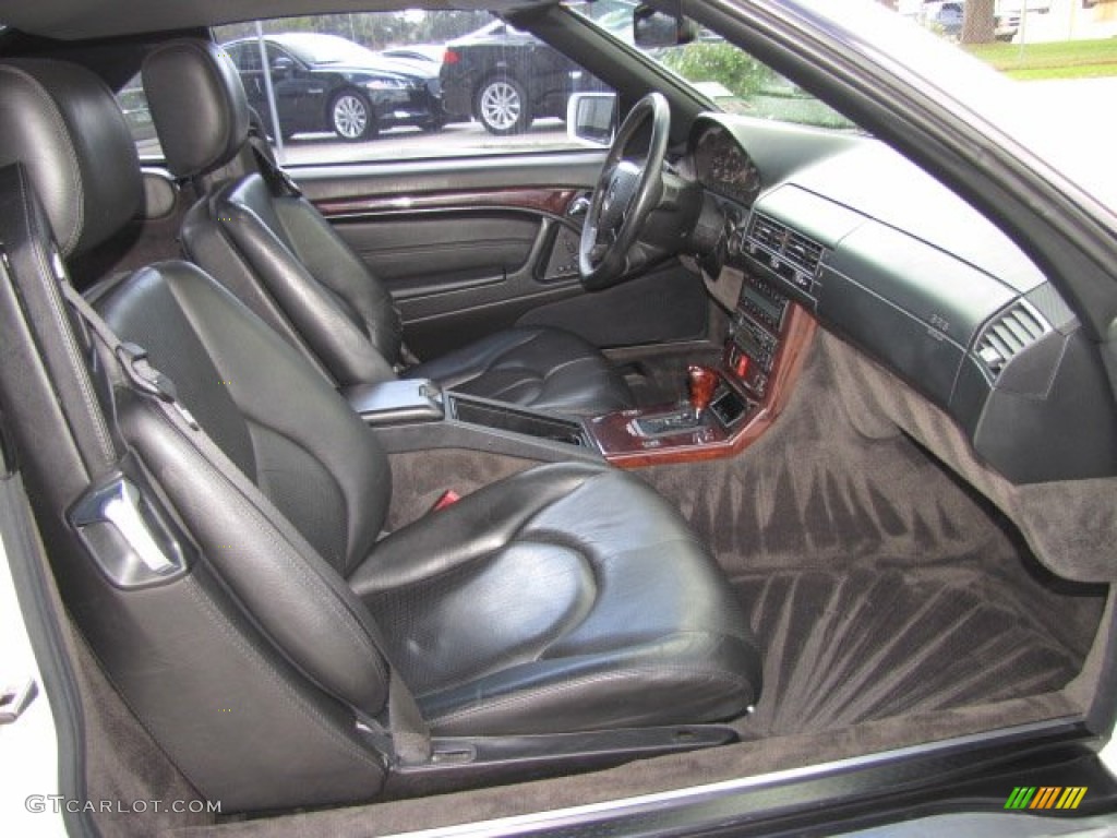 Black Interior 1997 Mercedes-Benz SL 500 Roadster Photo #76855118