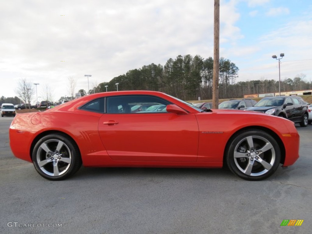 Inferno Orange Metallic 2012 Chevrolet Camaro LT/RS Coupe Exterior Photo #76855479