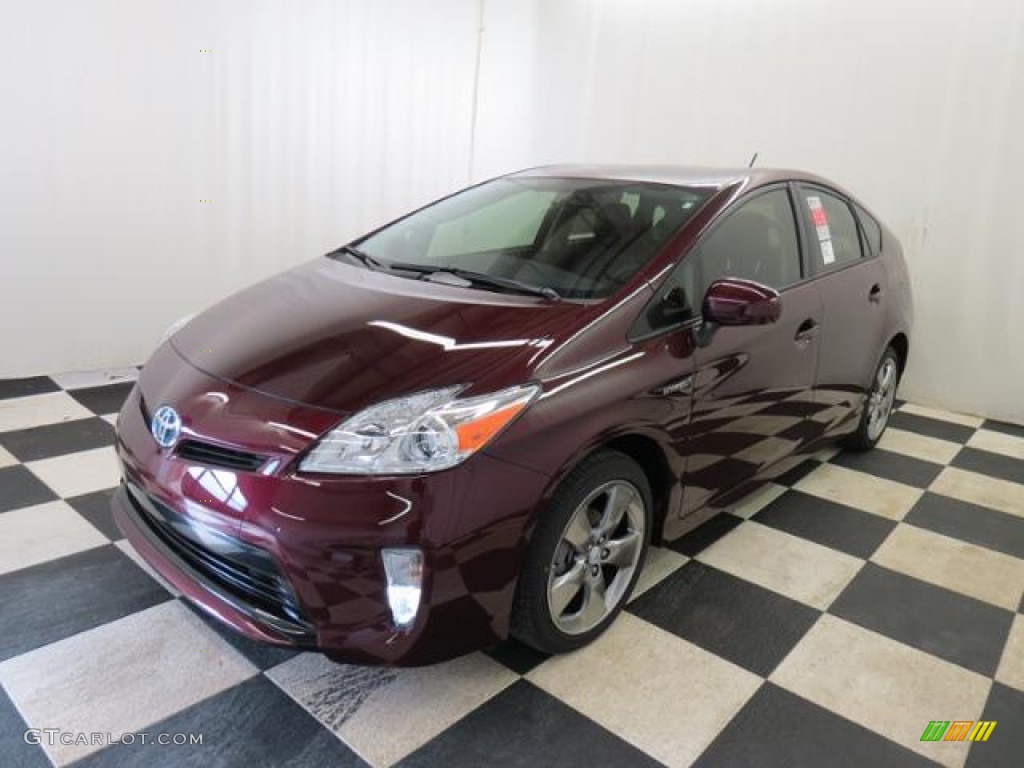 Dark Cherry Pearl 2013 Toyota Prius Persona Series Hybrid Exterior Photo #76855748