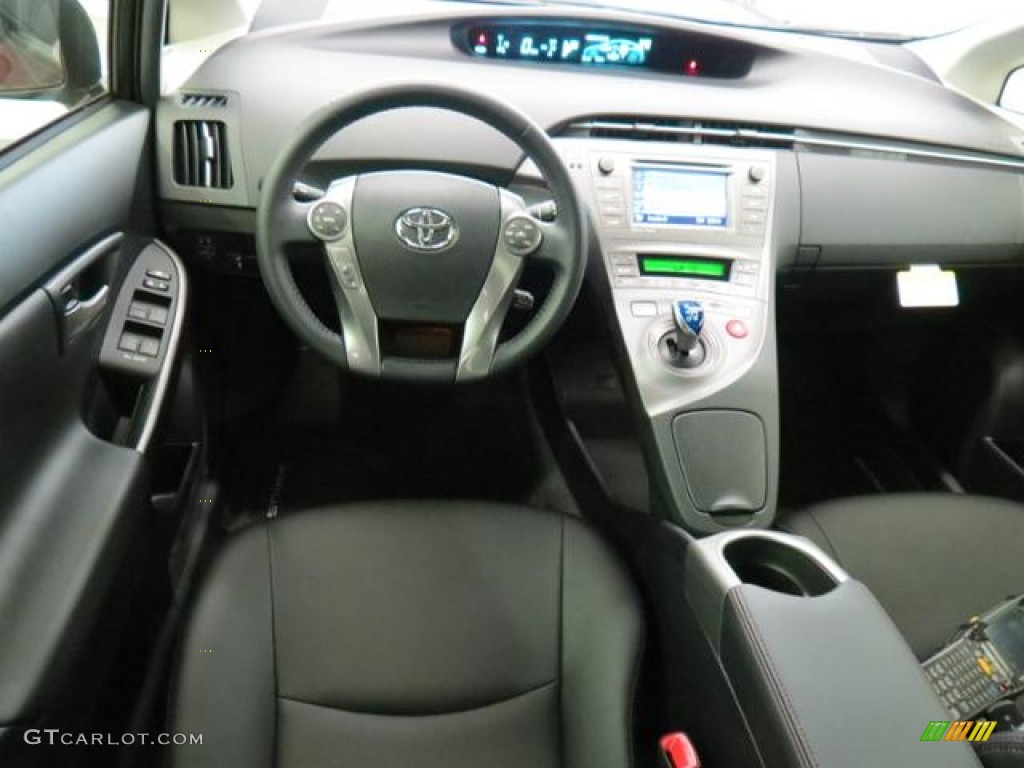 2013 Toyota Prius Persona Series Hybrid Dark Gray Dashboard Photo #76855781
