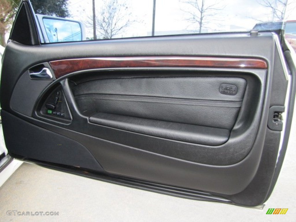1997 Mercedes-Benz SL 500 Roadster Black Door Panel Photo #76855821