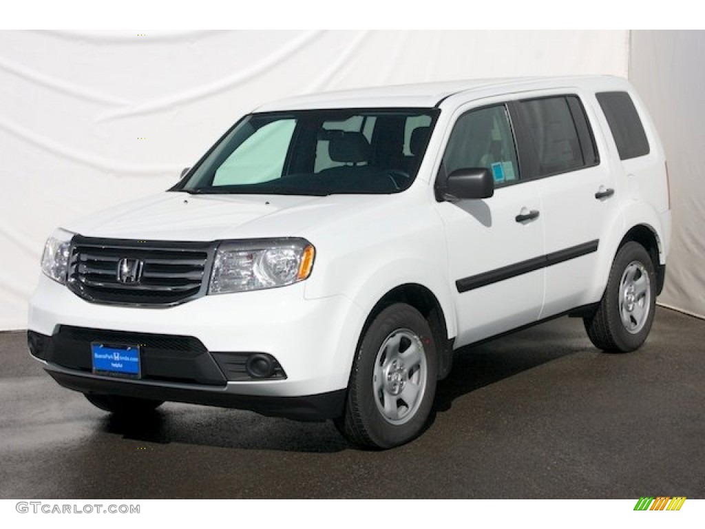 2013 Pilot LX - Taffeta White / Gray photo #3