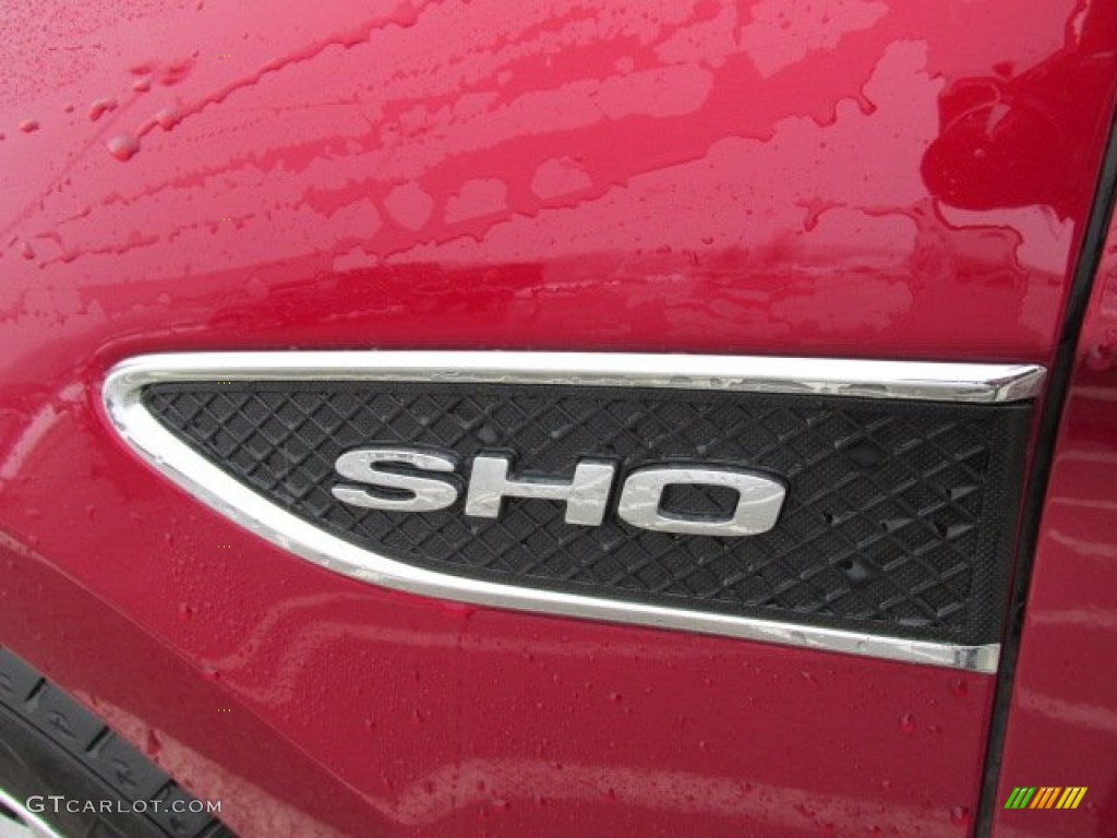 2013 Taurus SHO AWD - Ruby Red Metallic / SHO Charcoal Black Leather photo #6