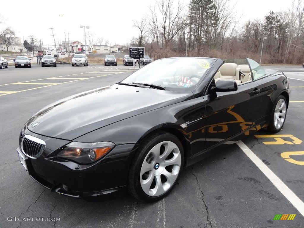 Jet Black 2005 BMW 6 Series 645i Convertible Exterior Photo #76858017
