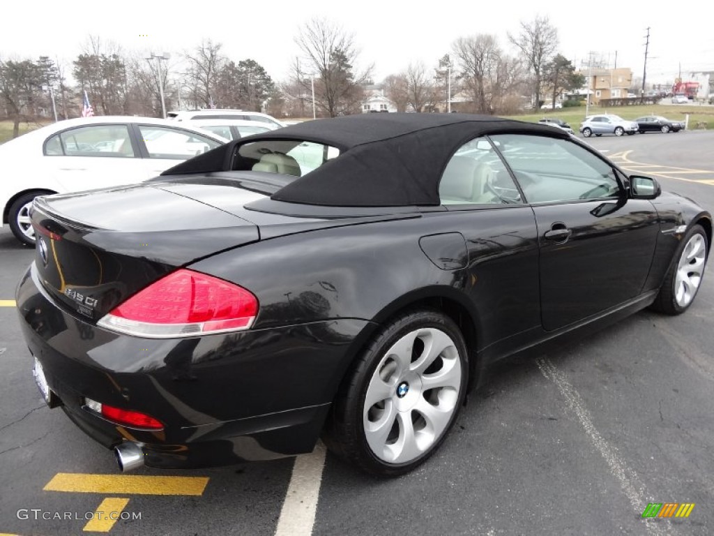 Jet Black 2005 BMW 6 Series 645i Convertible Exterior Photo #76858554
