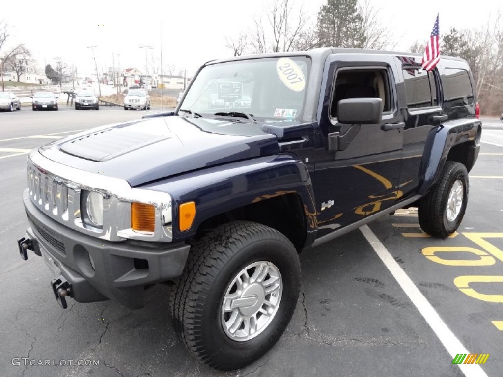 Midnight Blue Metallic 2007 Hummer H3 X Exterior Photo #76858623