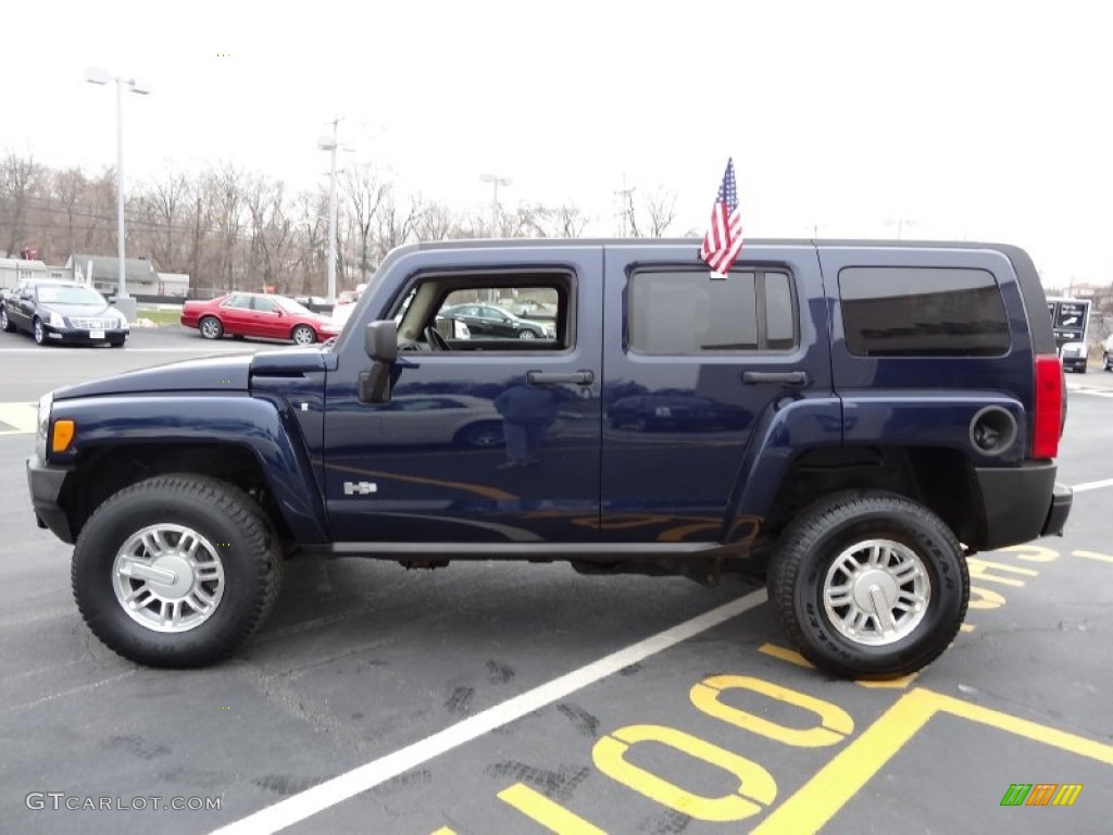 Midnight Blue Metallic 2007 Hummer H3 X Exterior Photo #76858749