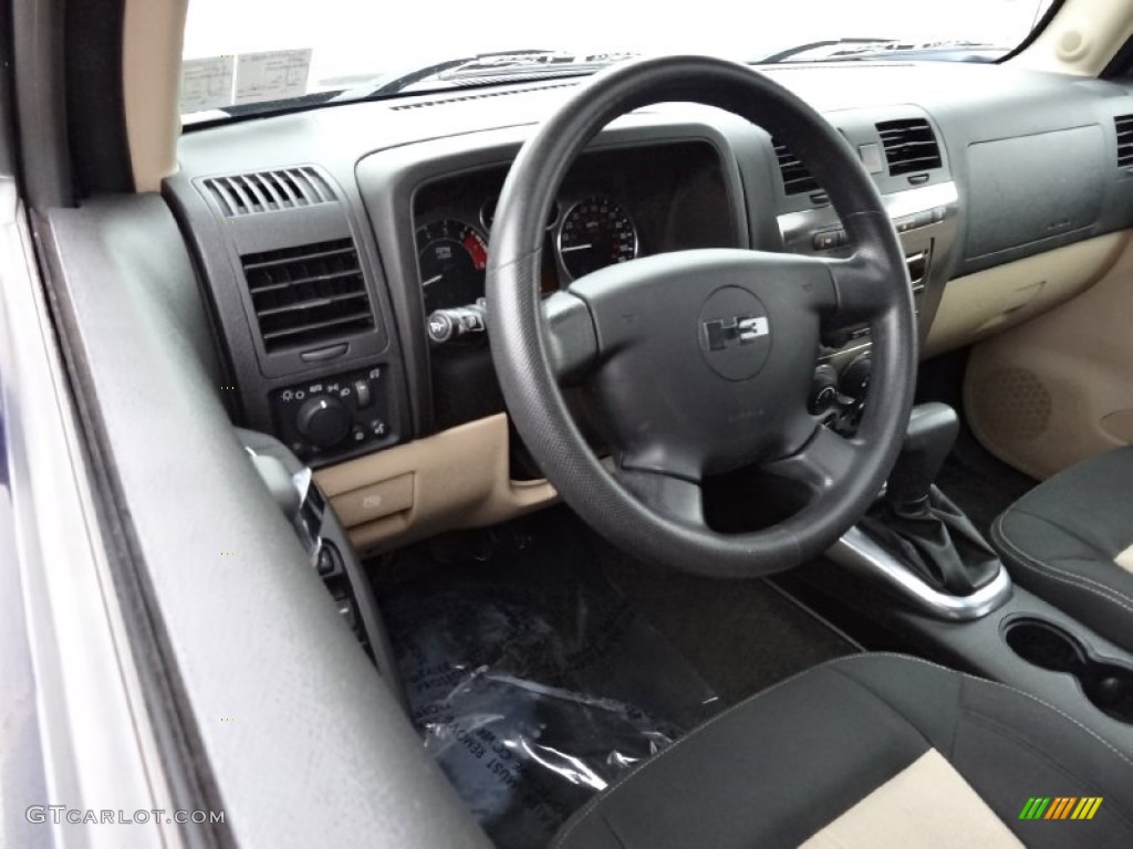 2007 Hummer H3 X Light Cashmere/Ebony Dashboard Photo #76858766