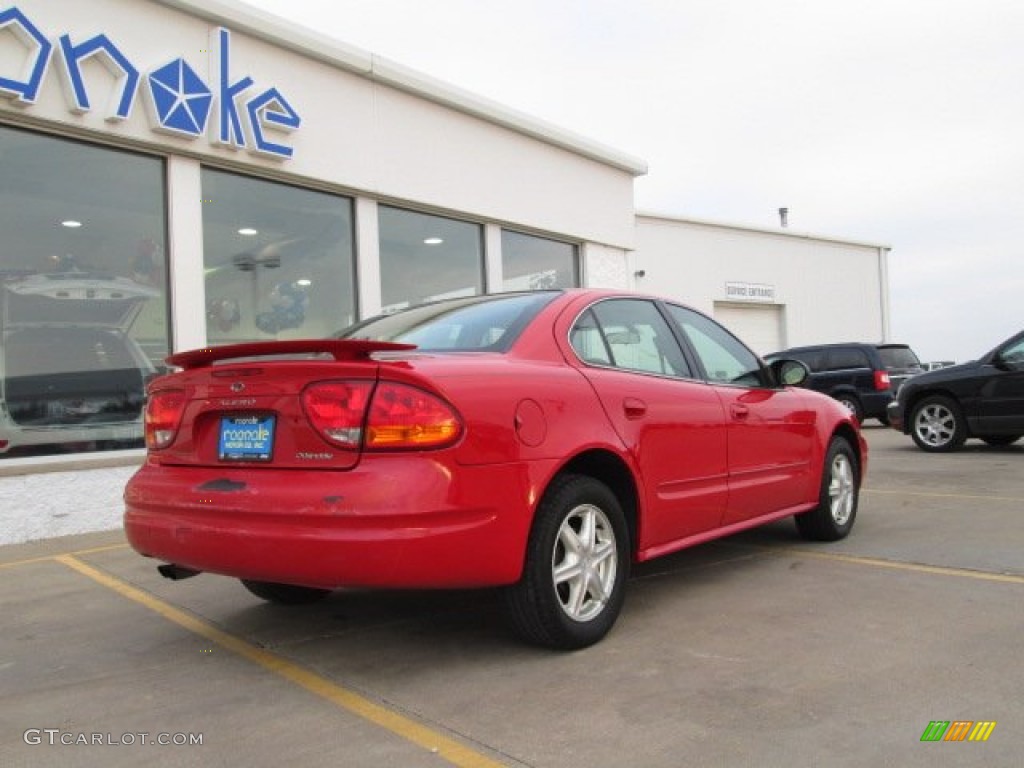 2003 Alero GL Sedan - Bright Red / Pewter photo #6