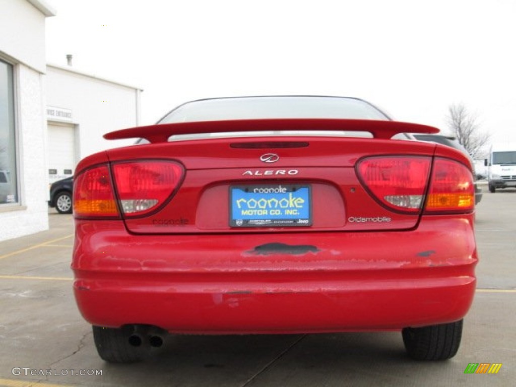 2003 Alero GL Sedan - Bright Red / Pewter photo #7