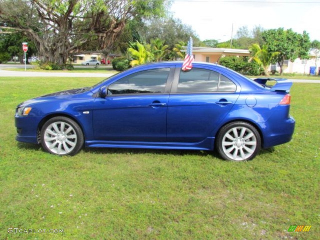 Electric Blue Pearl 2008 Mitsubishi Lancer GTS Exterior Photo #76859148