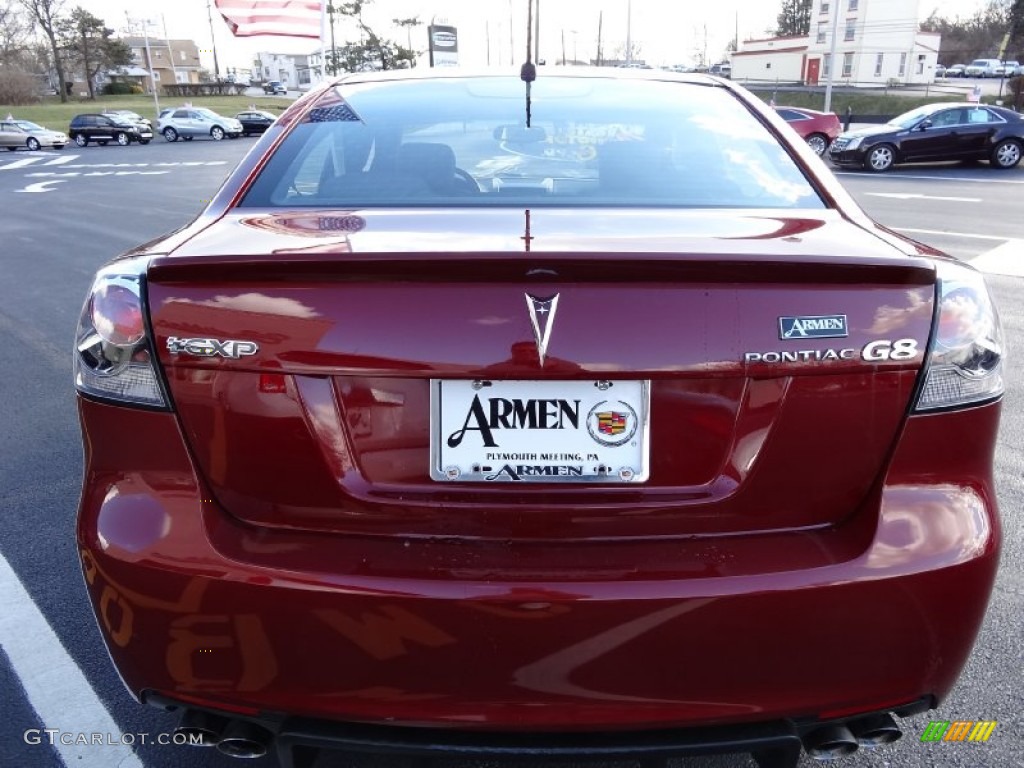 2009 G8 GXP - Sport Red Metallic / Onyx photo #7