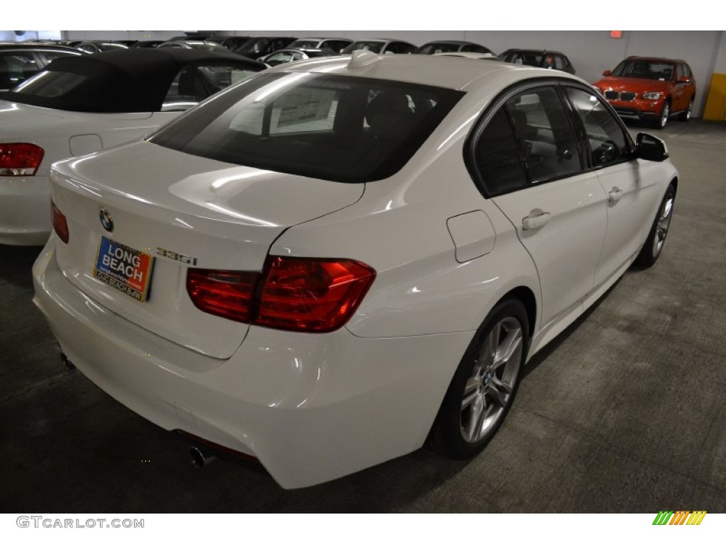 2013 3 Series 335i Sedan - Alpine White / Black photo #3