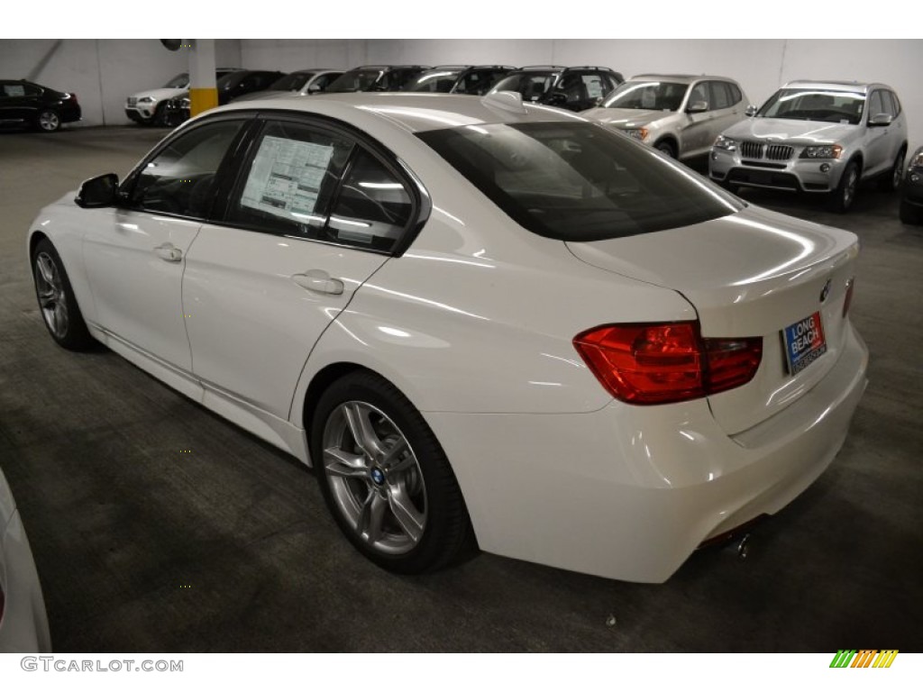 2013 3 Series 335i Sedan - Alpine White / Black photo #4