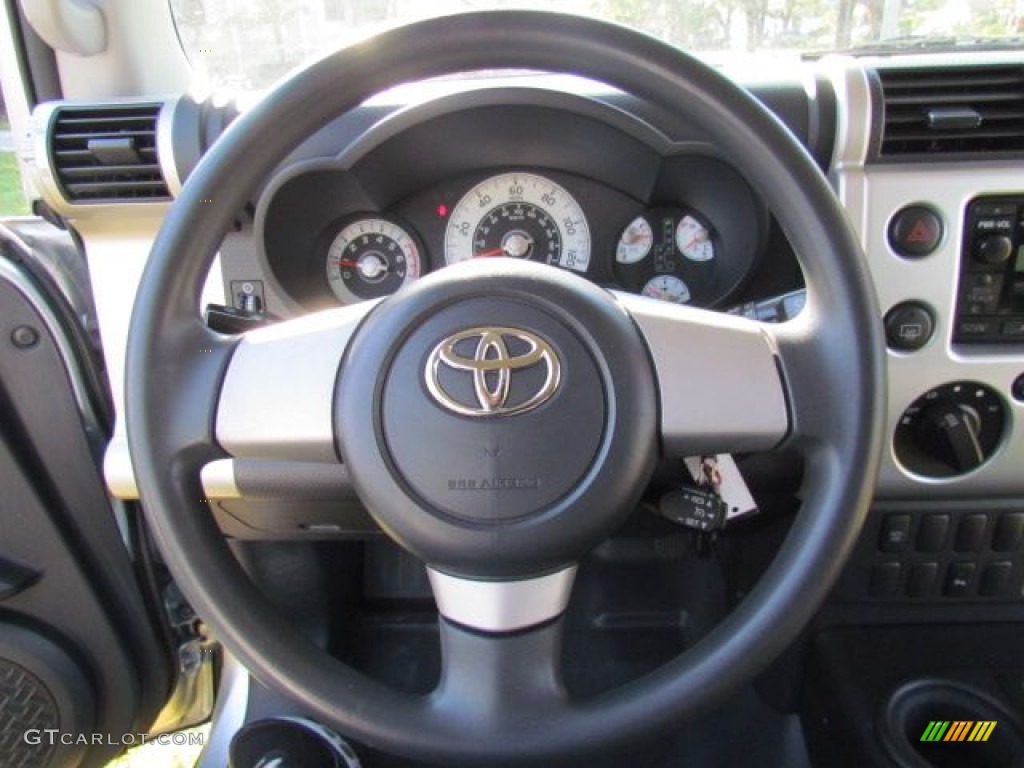 2007 Toyota FJ Cruiser Standard FJ Cruiser Model Dark Charcoal Steering Wheel Photo #76860998