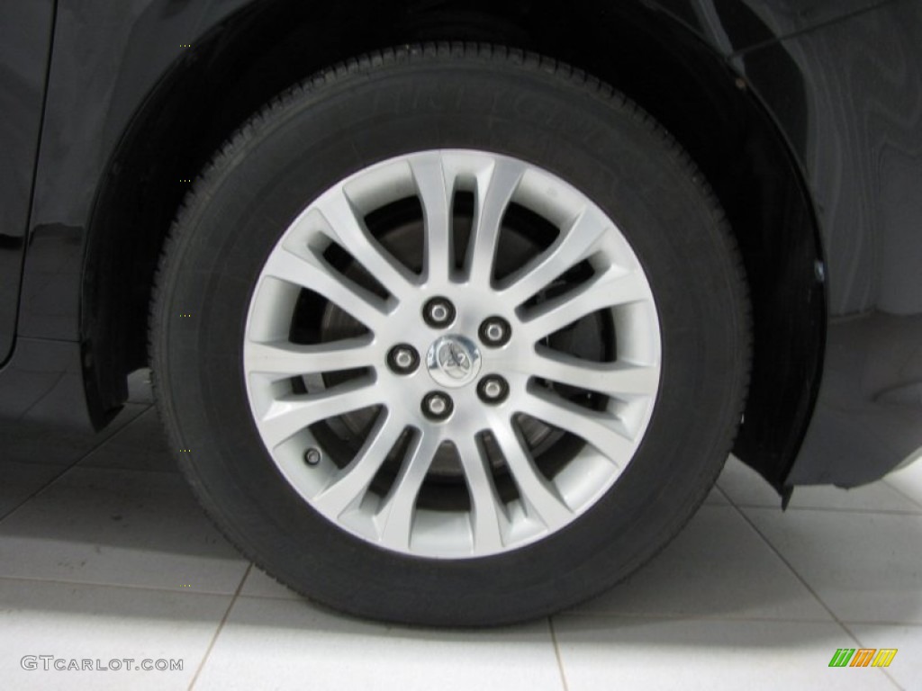 2011 Sienna XLE - Black / Light Gray photo #28